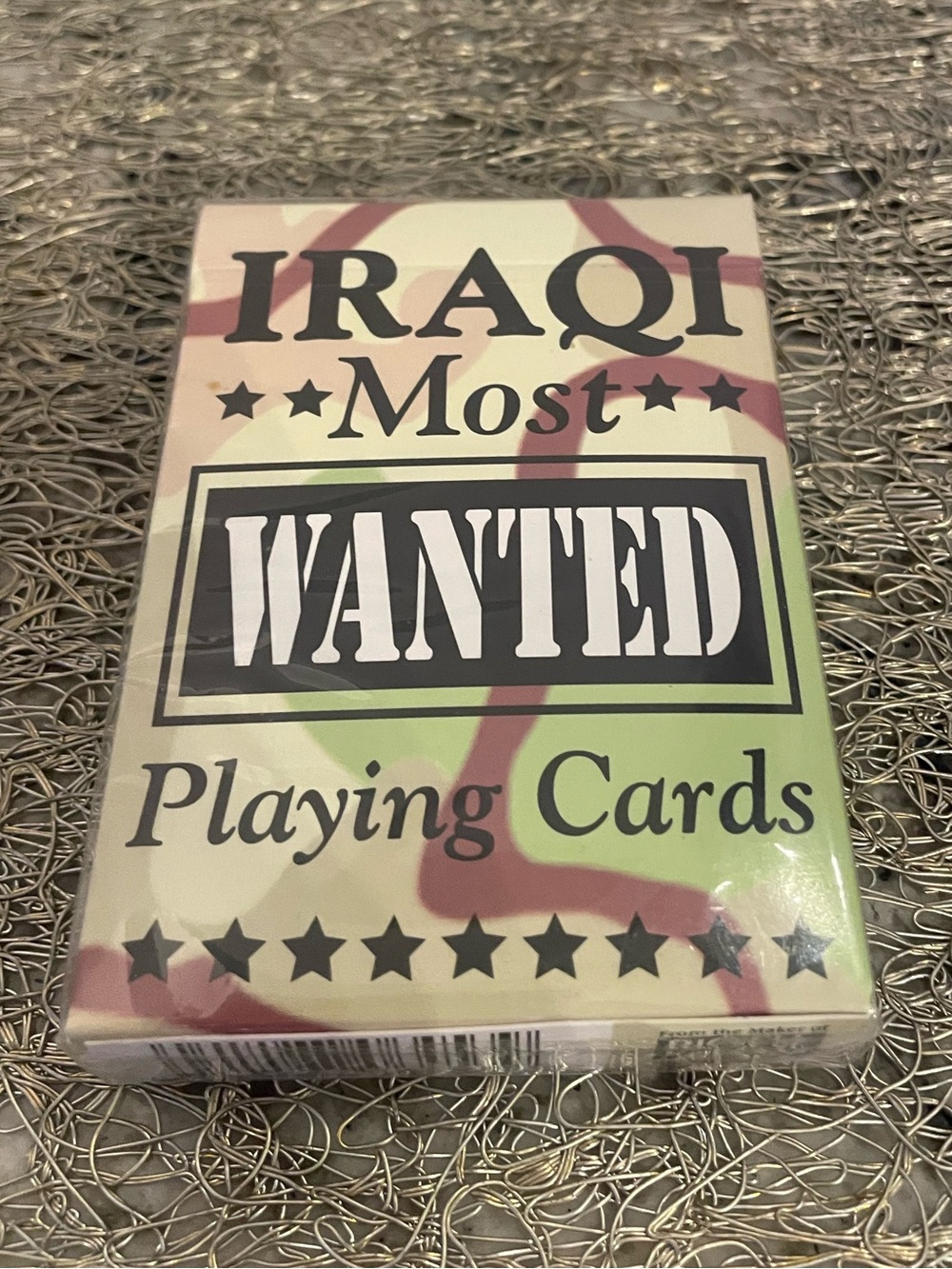 Vintage Iraqi Most Wanted Deck Sealed Hoyle Bicycle Military Collectible Cards